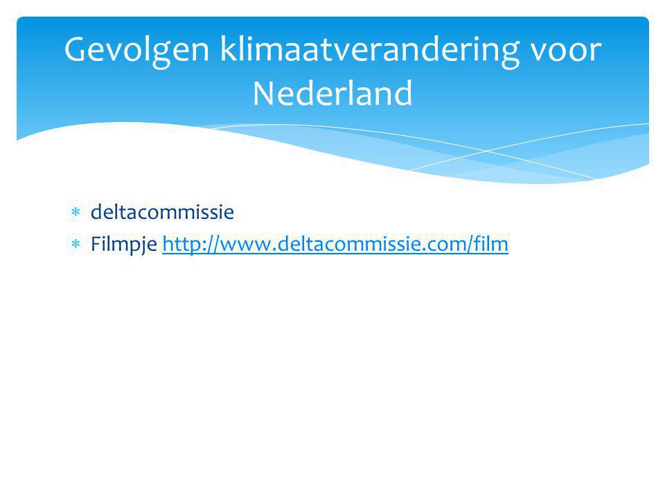 Gevolgen klimaatverandering voor Nederland