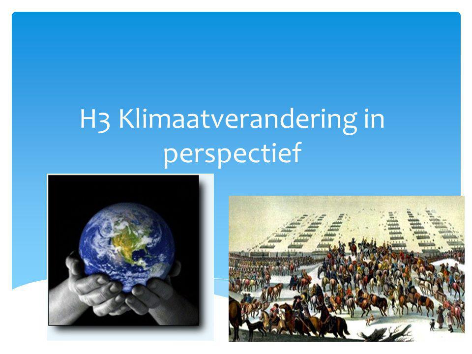 H3 Klimaatverandering in perspectief