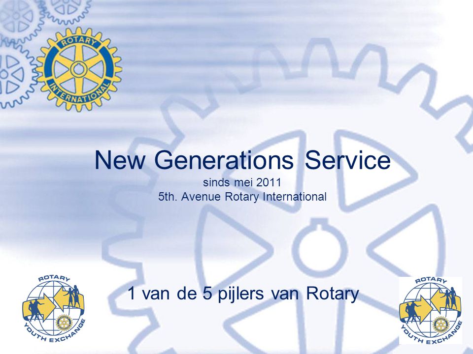 1 van de 5 pijlers van Rotary
