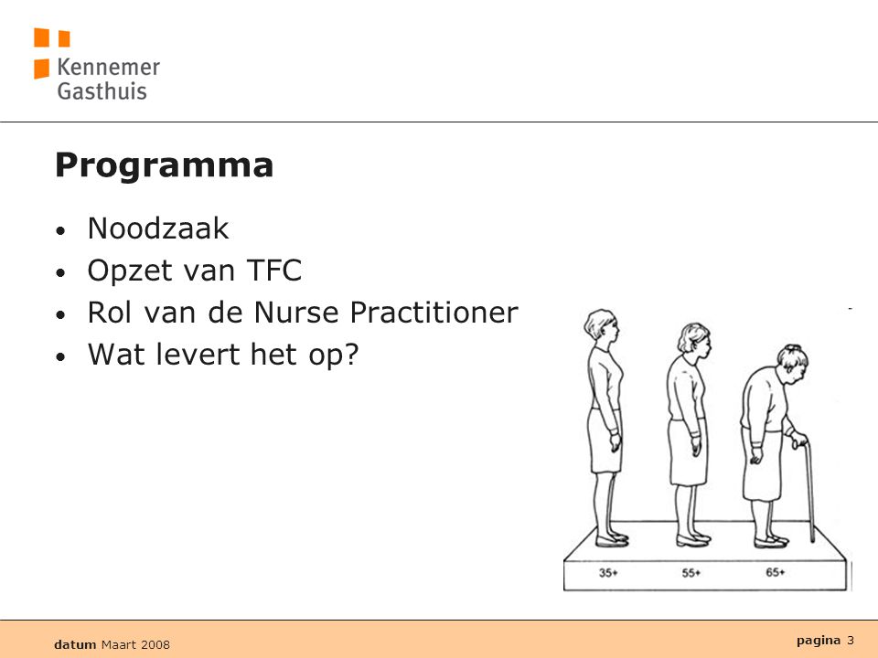 Programma Noodzaak Opzet van TFC Rol van de Nurse Practitioner