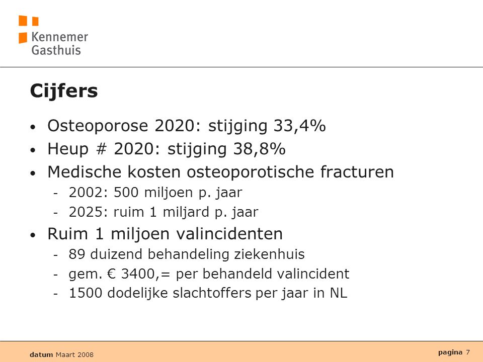 Cijfers Osteoporose 2020: stijging 33,4% Heup # 2020: stijging 38,8%