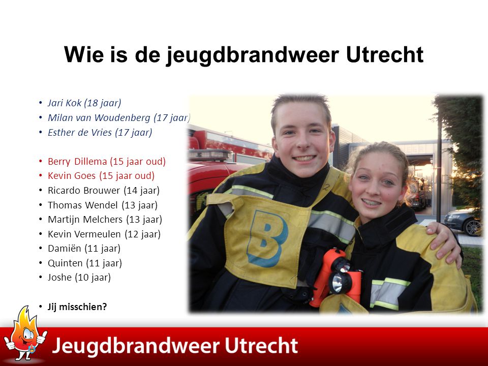 Wie is de jeugdbrandweer Utrecht