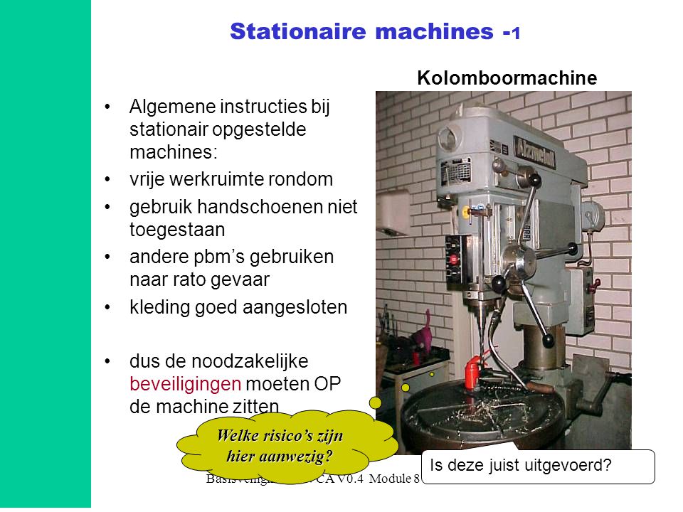Stationaire machines -1