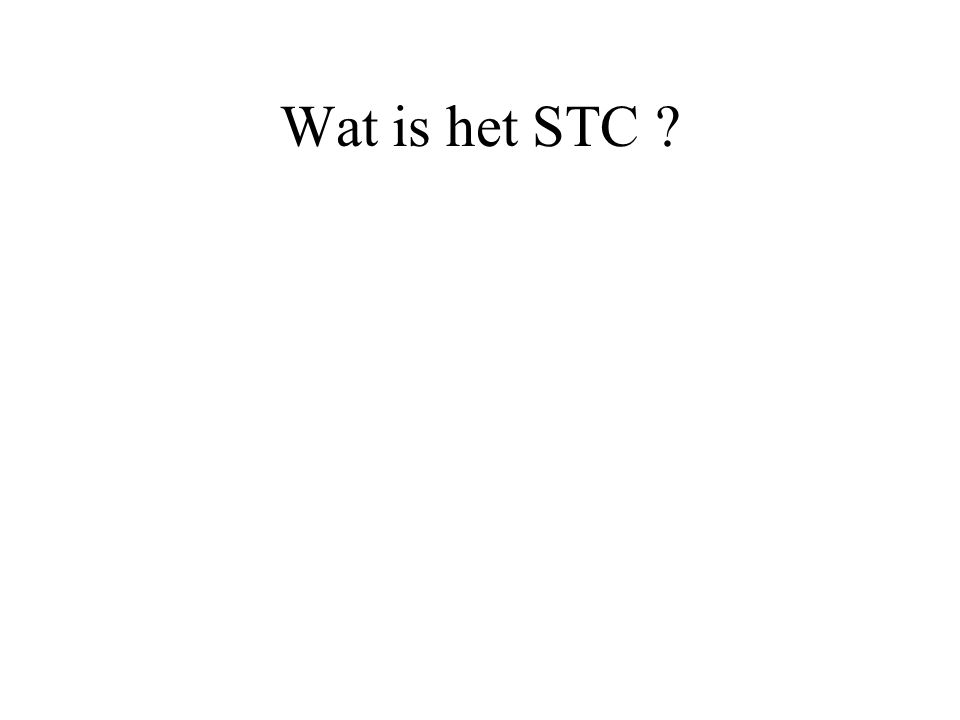 Wat is het STC