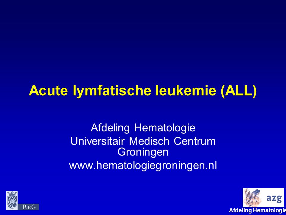 Acute lymfatische leukemie (ALL)