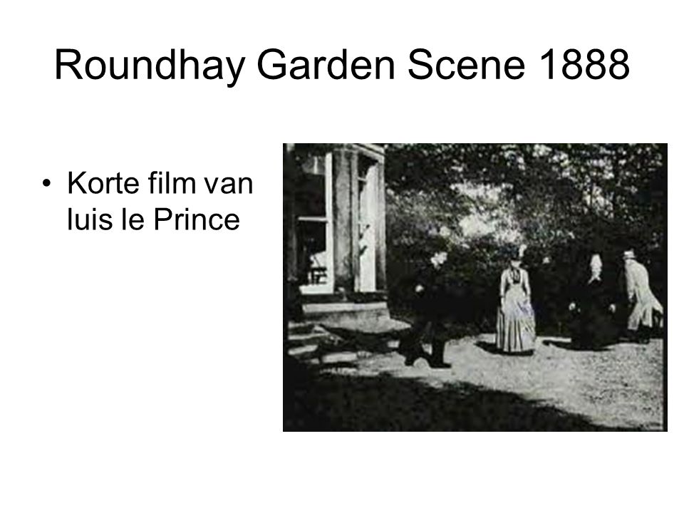 Roundhay Garden Scene 1888 Korte film van luis le Prince