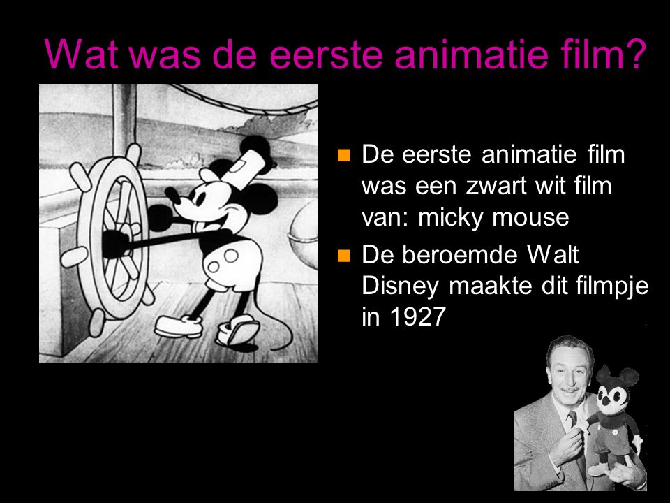 Wat was de eerste animatie film