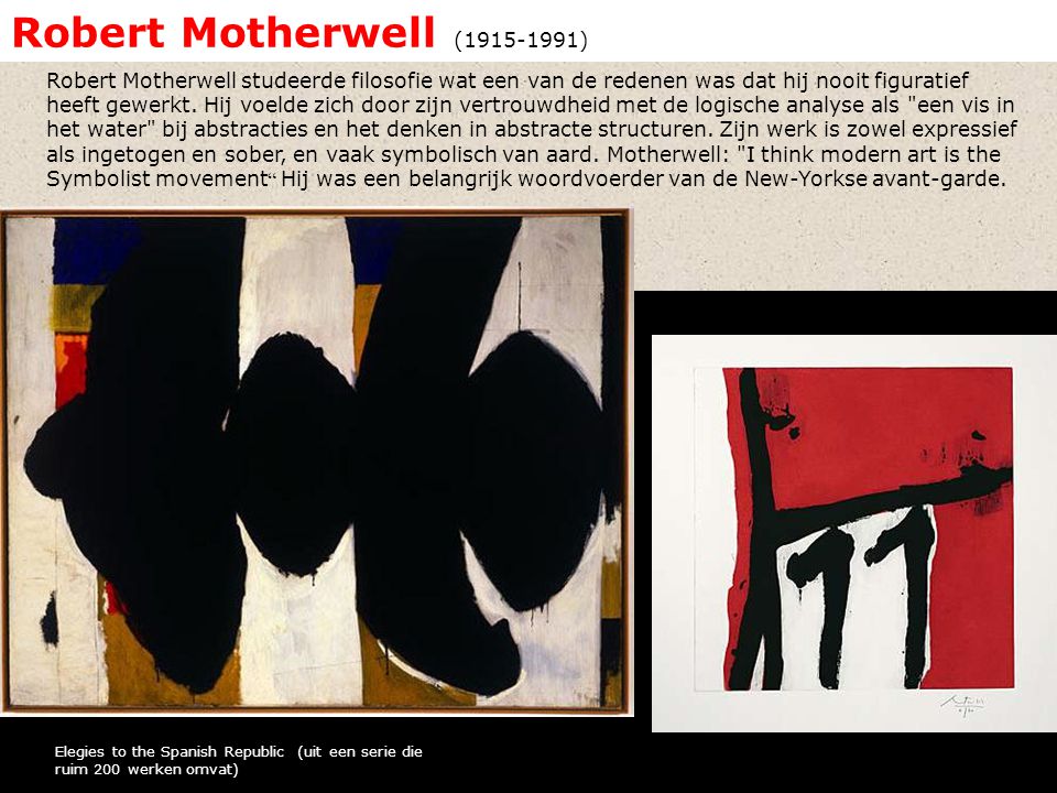Robert Motherwell ( )