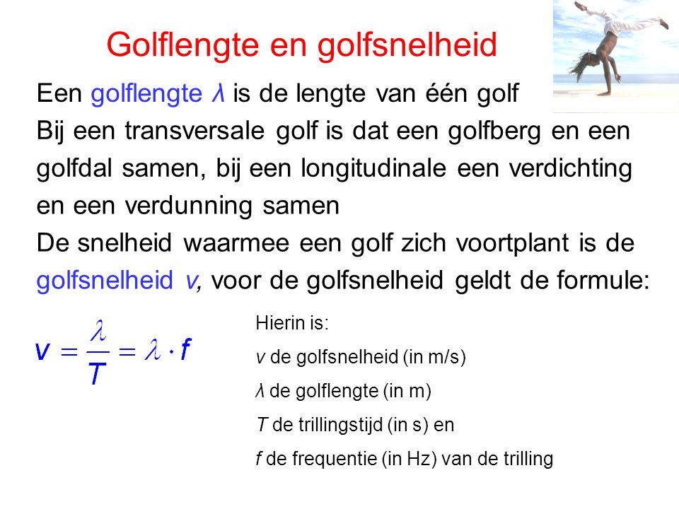 Golflengte en golfsnelheid