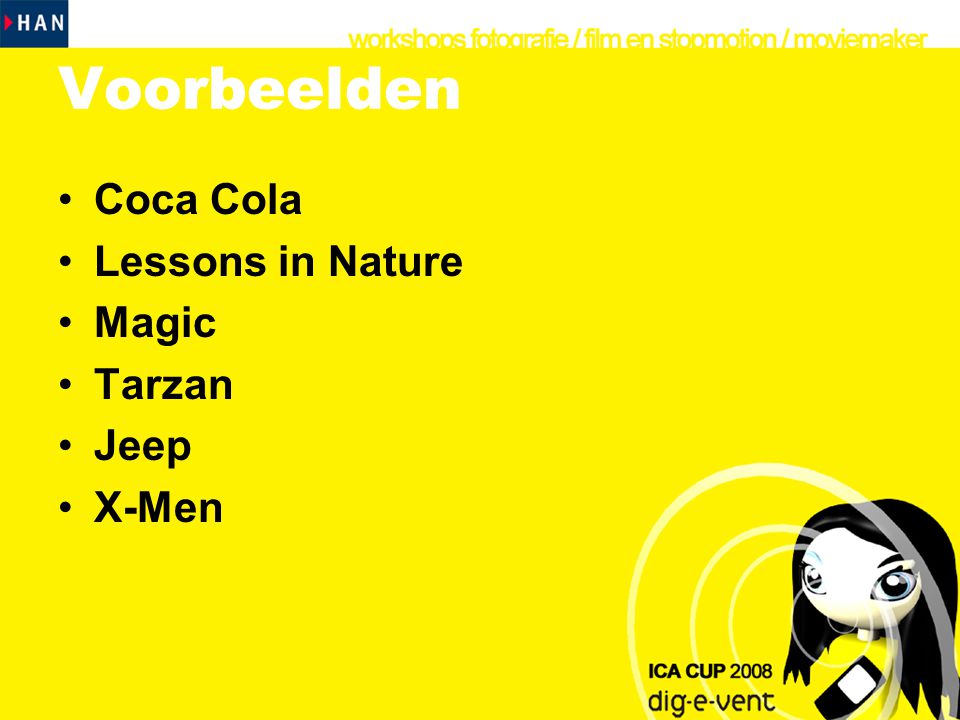 Voorbeelden Coca Cola Lessons in Nature Magic Tarzan Jeep X-Men