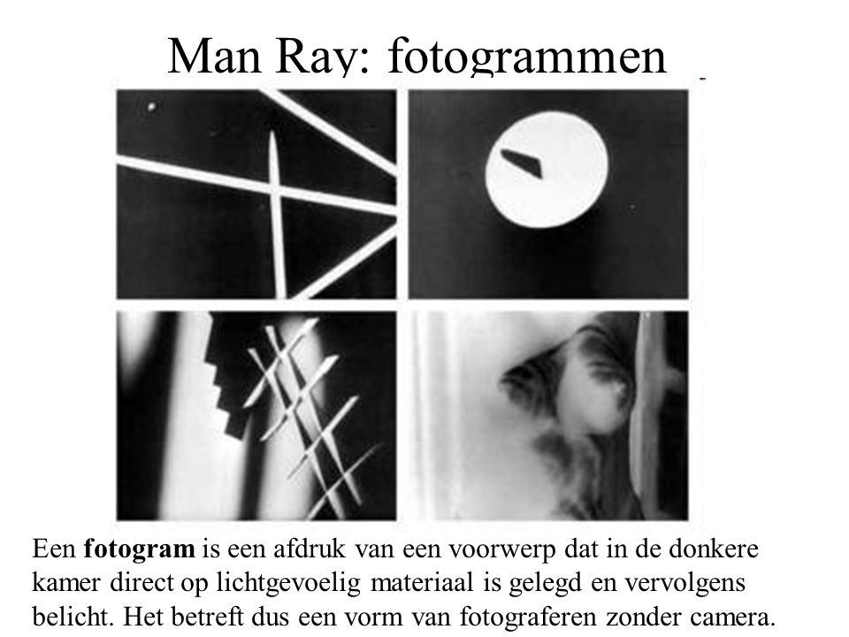 Man Ray: fotogrammen