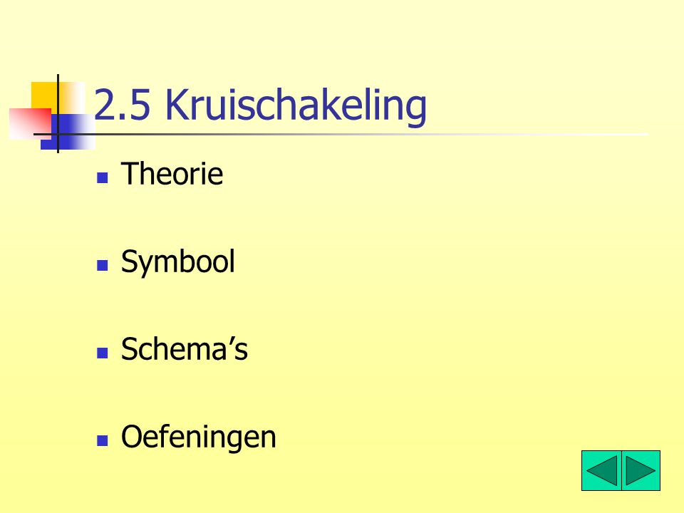 2.5 Kruischakeling Theorie Symbool Schema’s Oefeningen