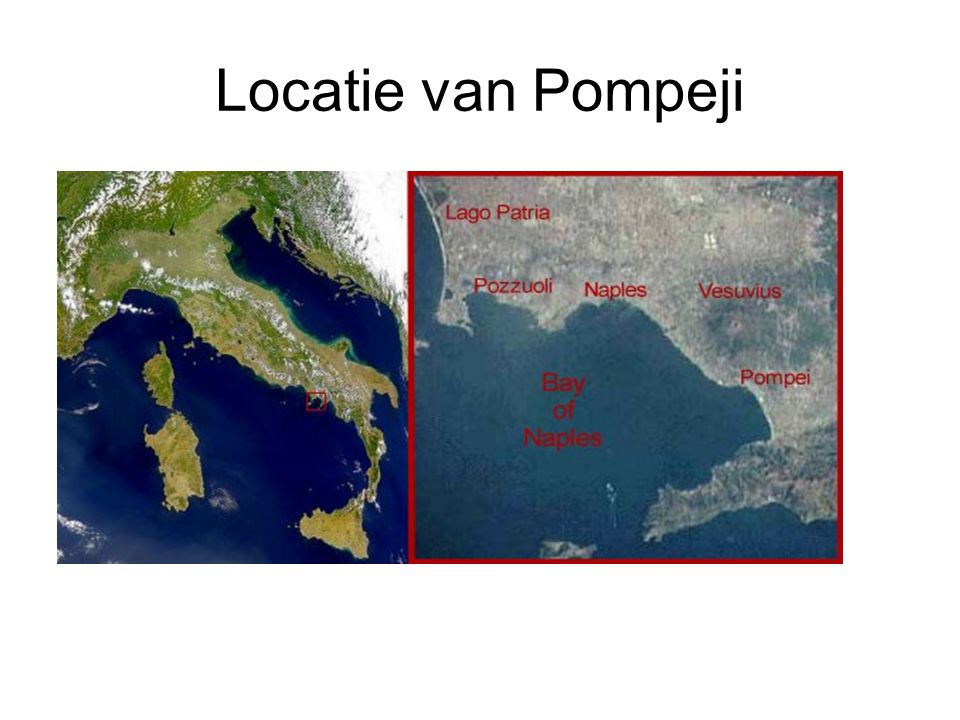 Locatie van Pompeji