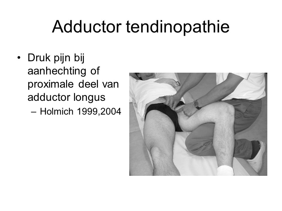 Adductor tendinopathie