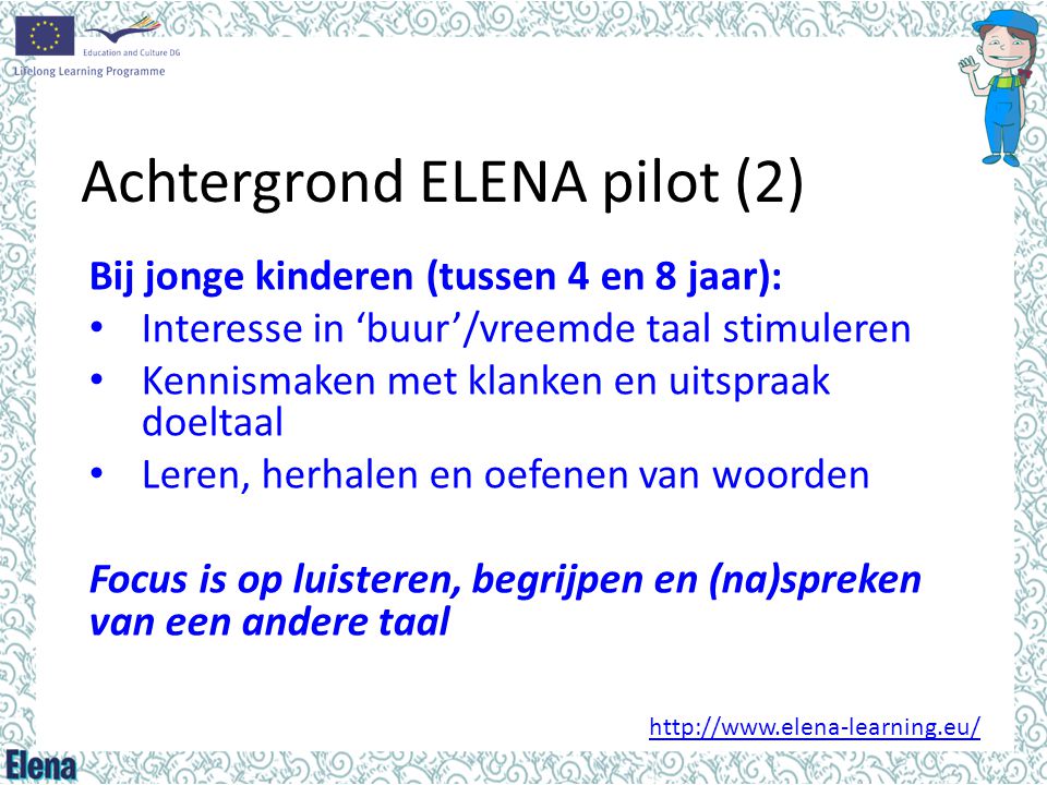 Achtergrond ELENA pilot (2)