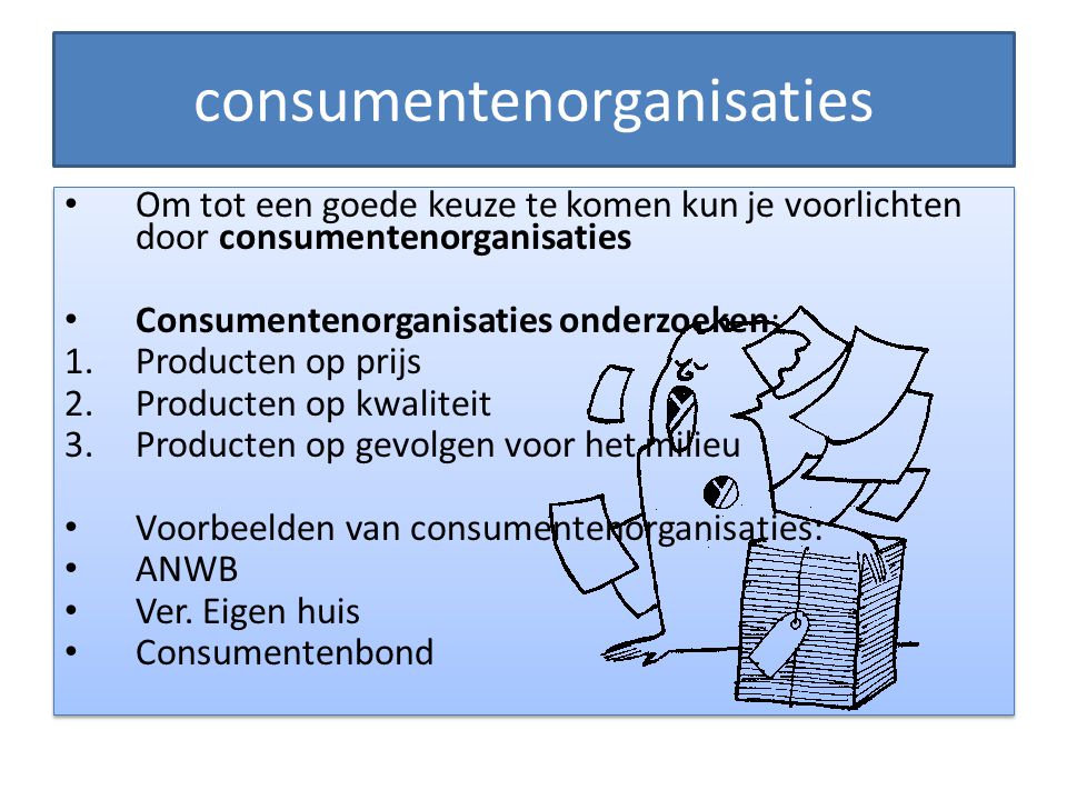 consumentenorganisaties