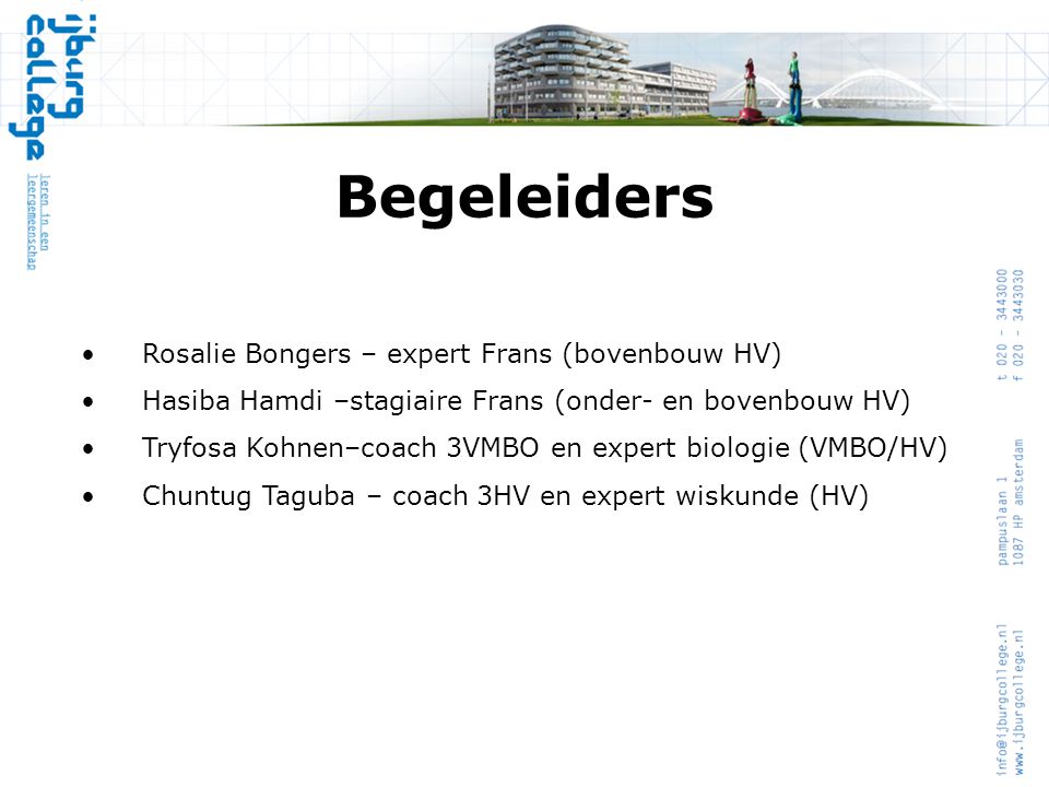 Begeleiders Rosalie Bongers – expert Frans (bovenbouw HV)