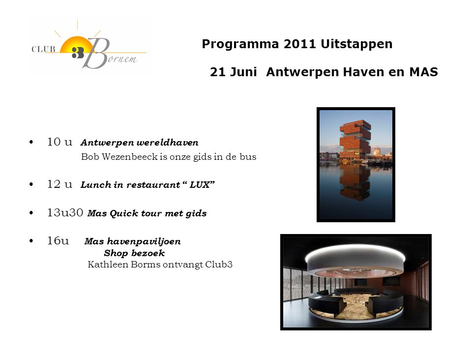 21 Juni Antwerpen Haven en MAS