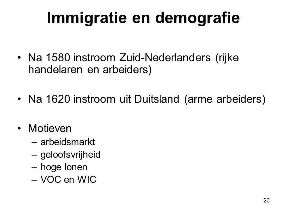 Immigratie en demografie