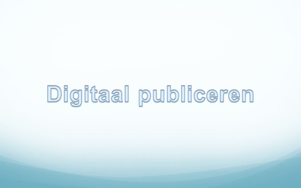 Digitaal publiceren