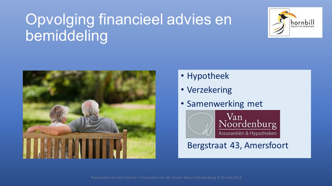 Opvolging financieel advies en bemiddeling