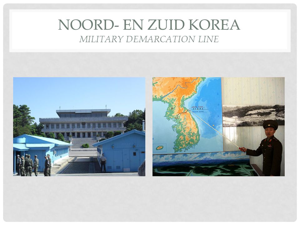 Noord- en Zuid Korea Military Demarcation Line