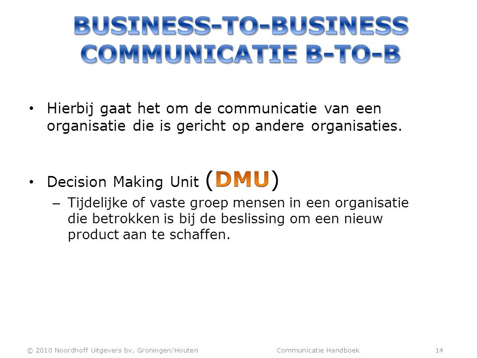 Business-to-business communicatie b-to-b