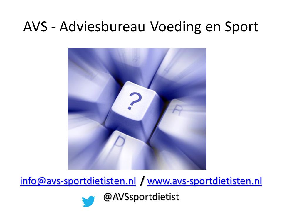 AVS - Adviesbureau Voeding en Sport
