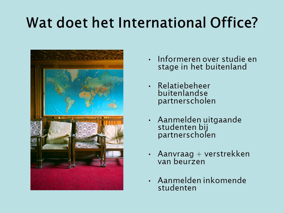 Wat doet het International Office