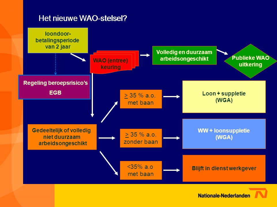 Het nieuwe WAO-stelsel