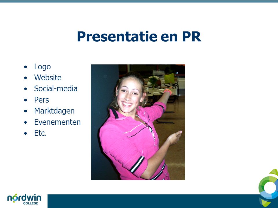 Presentatie en PR Logo Website Social-media Pers Marktdagen