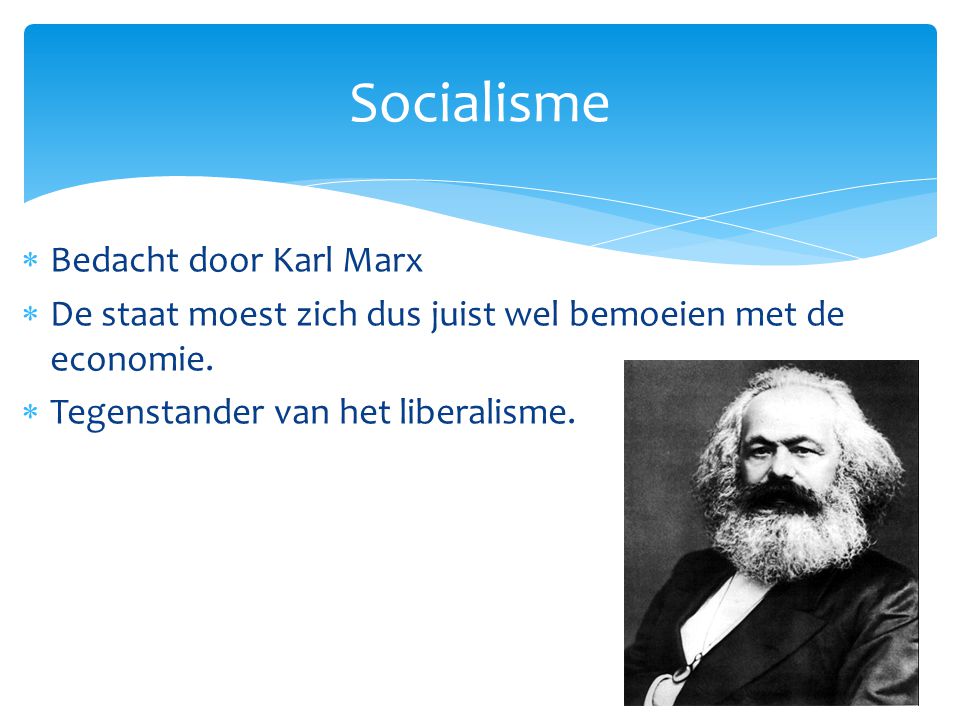 Socialisme Bedacht door Karl Marx