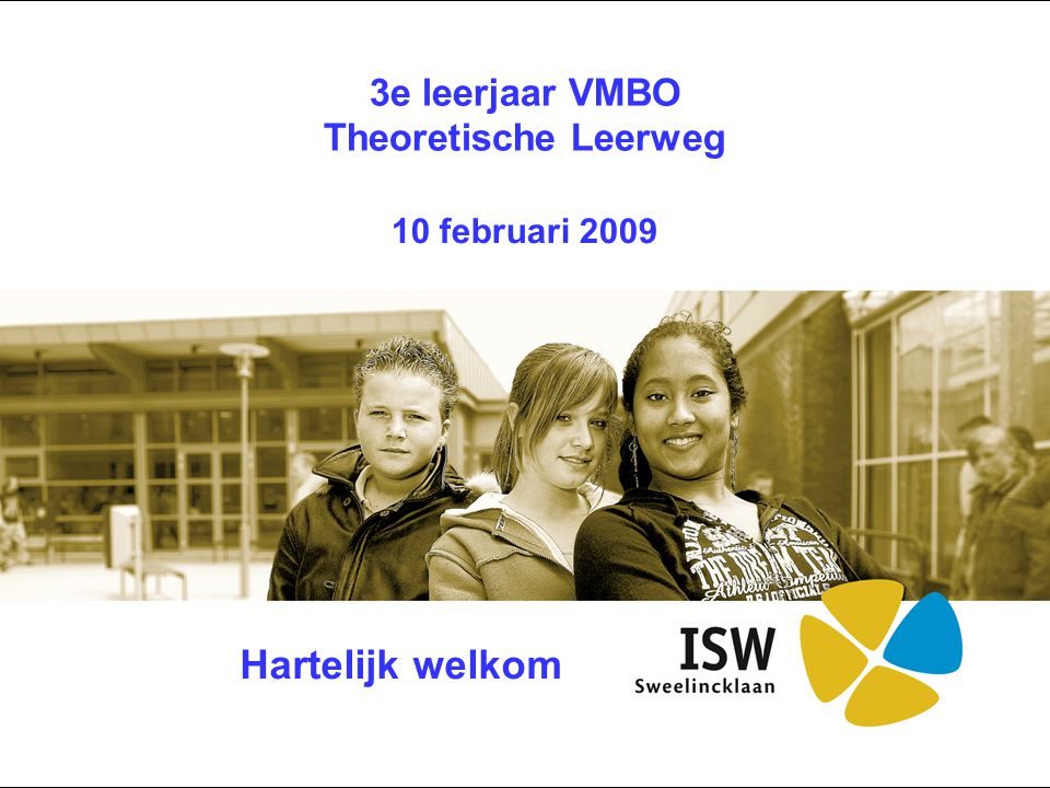 3e leerjaar VMBO Theoretische Leerweg