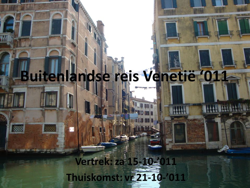 Buitenlandse reis Venetië ‘011
