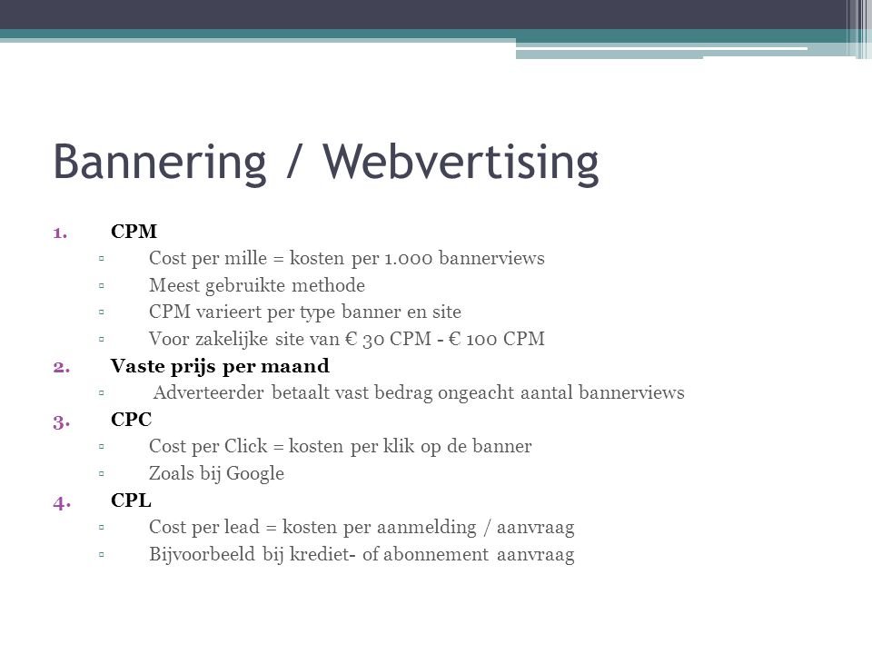 Bannering / Webvertising