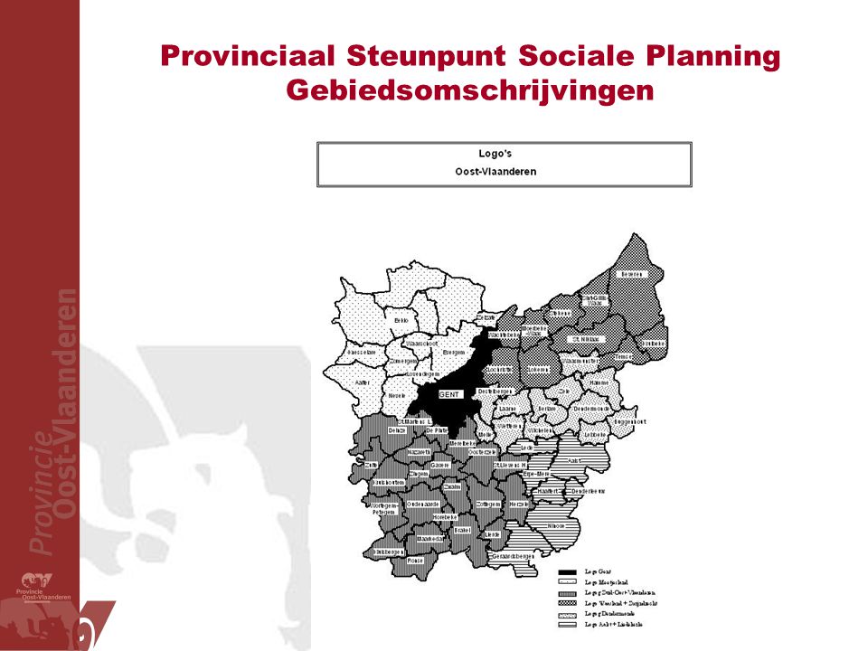 Provinciaal Steunpunt Sociale Planning Gebiedsomschrijvingen