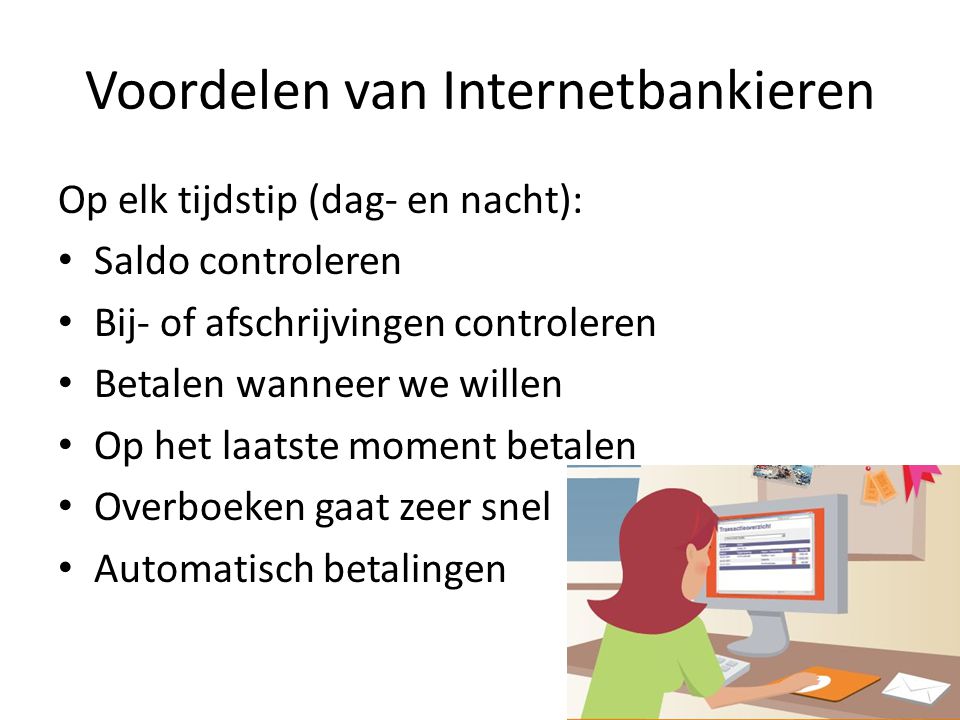 Voordelen van Internetbankieren
