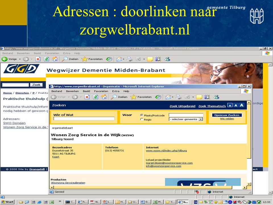Adressen : doorlinken naar zorgwelbrabant.nl