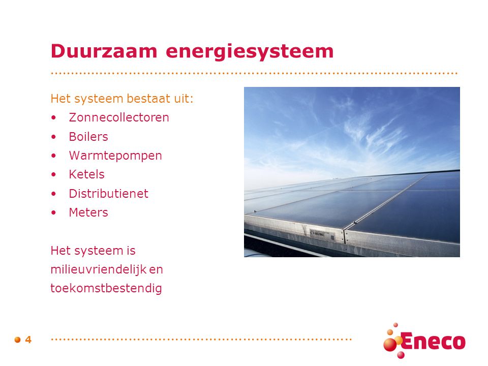 Duurzaam energiesysteem
