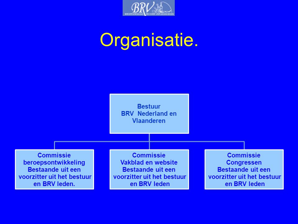 Organisatie. Bestuur BRV Nederland en Vlaanderen