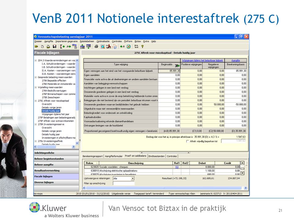 VenB 2011 Notionele interestaftrek (275 C)