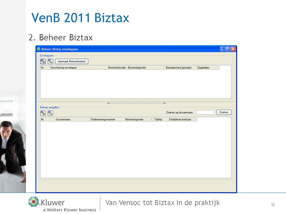 VenB 2011 Biztax 2. Beheer Biztax