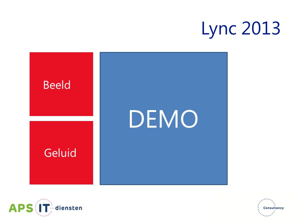Lync 2013 Beeld DEMO Geluid