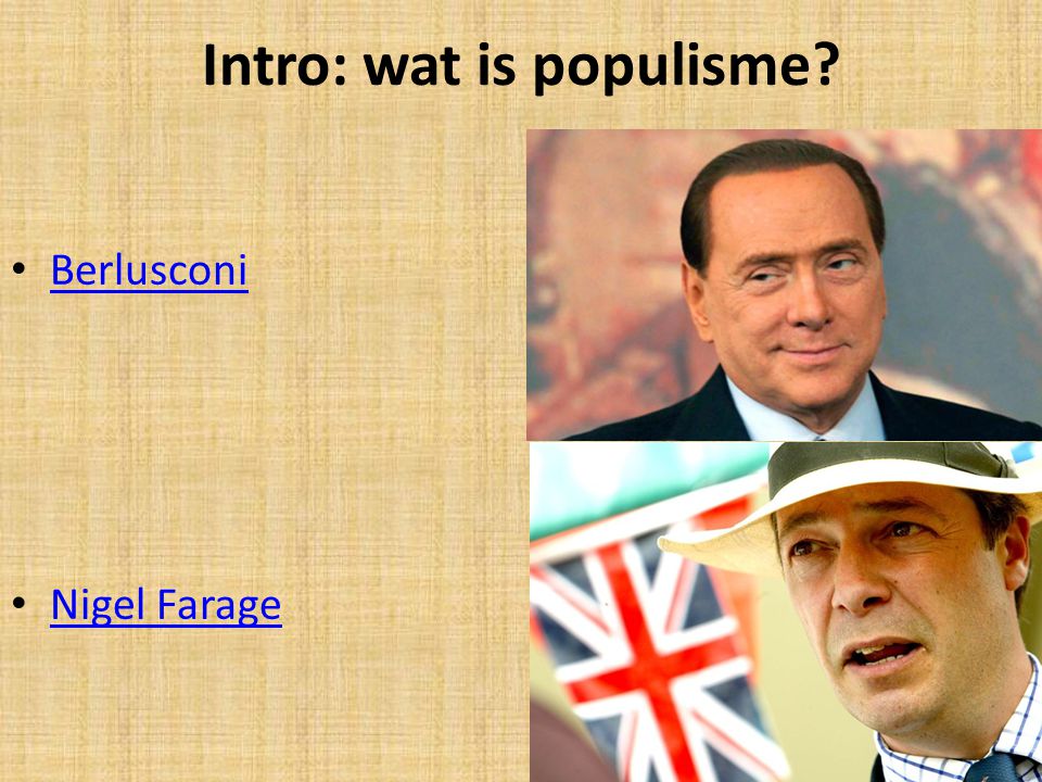Intro: wat is populisme