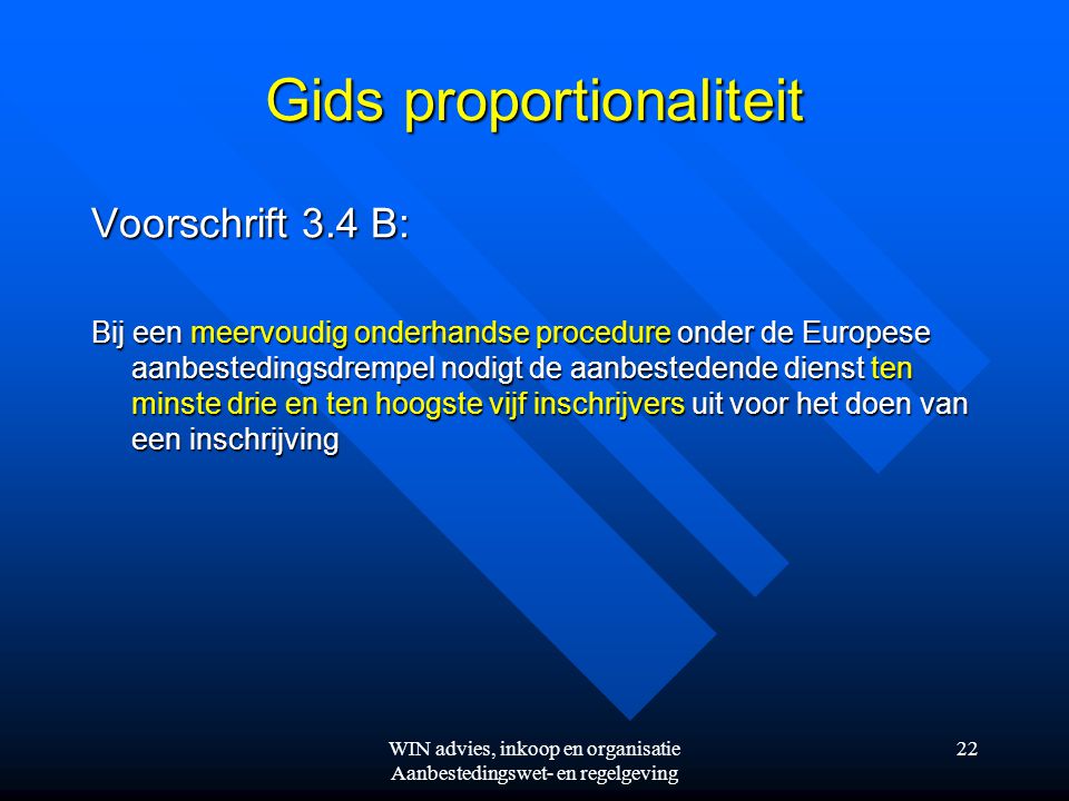 Gids proportionaliteit