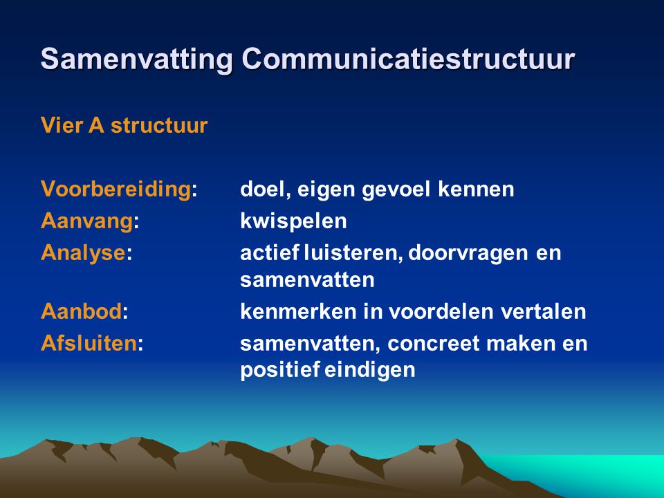 Samenvatting Communicatiestructuur