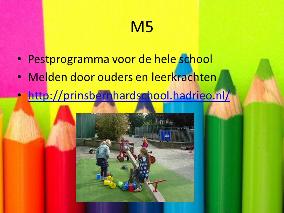 M5 Pestprogramma voor de hele school