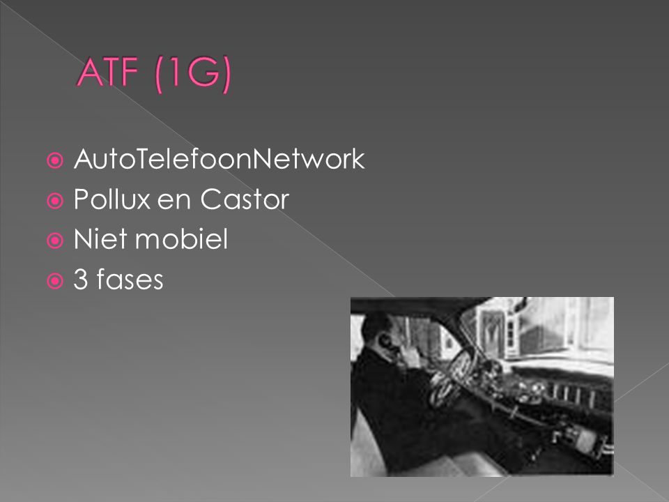 ATF (1G) AutoTelefoonNetwork Pollux en Castor Niet mobiel 3 fases