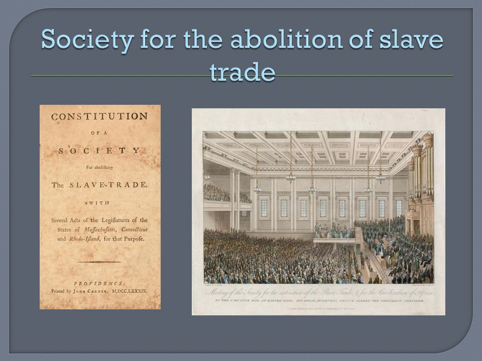 Society for the abolition of slave trade