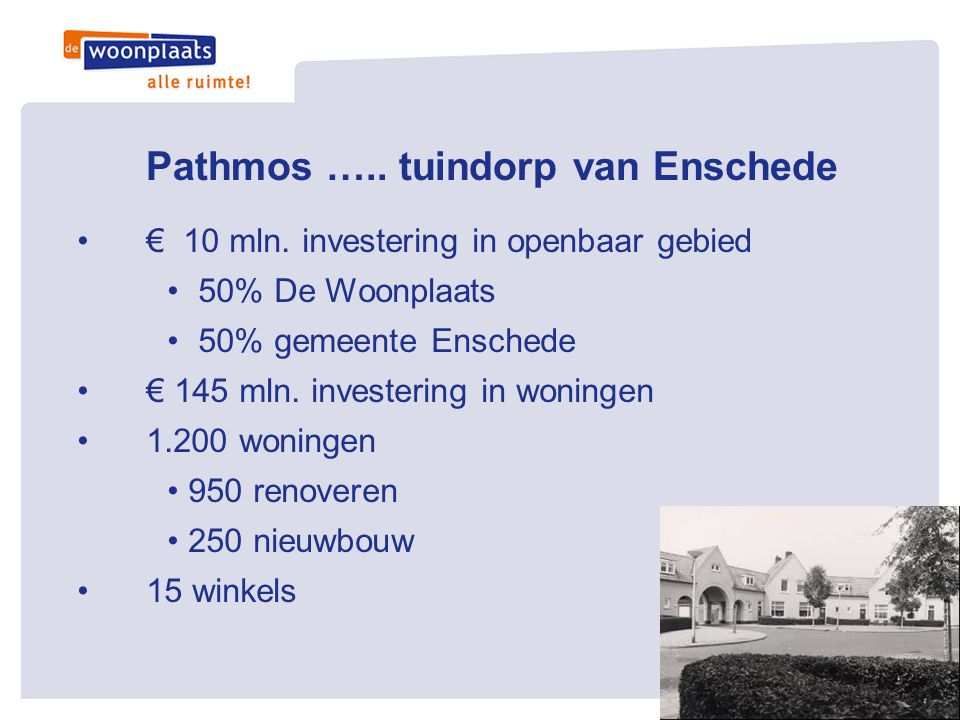Pathmos ….. tuindorp van Enschede